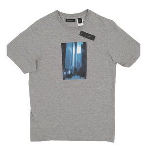 NEW Vintage Donna Karan DKNY Womens T Shirt! Gray Huge New York City Graphic